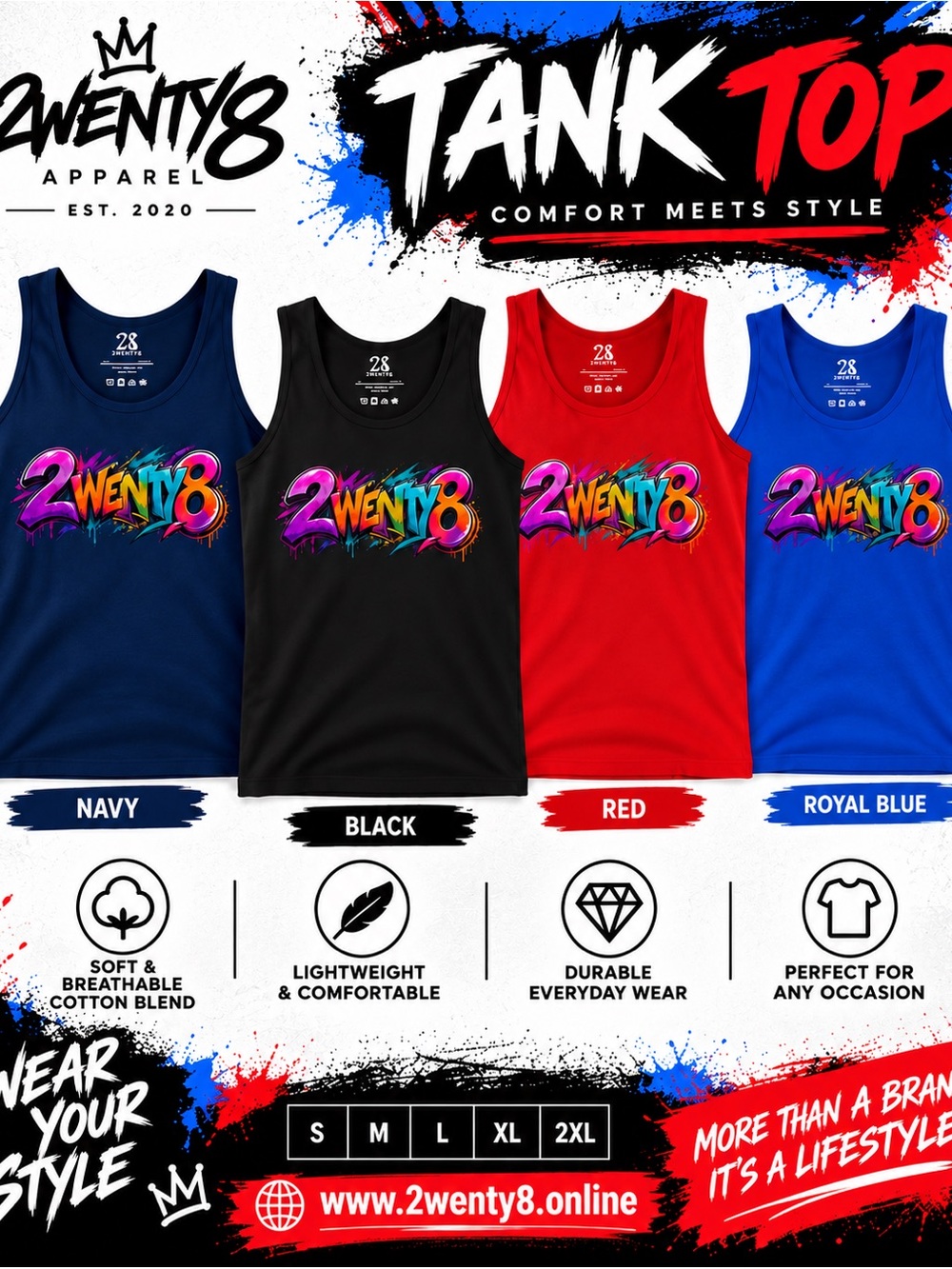 2wenty8 | Men’s Tank Top
